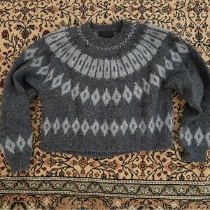 NILI LOTAN Arleth Fair Isle Alpaca-Blend Sweater - XS